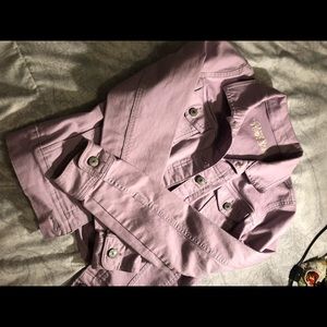 Lavender jean jacket